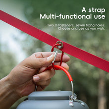 Load image into Gallery viewer, 315*2CM Outdoor Camping Tarp Extension Belt with Carabiner Multifunctional Adjustable Hanging Rope