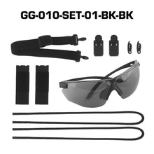 Load image into Gallery viewer, Outdoor Tactical Glasses Set Compatible with Helmet Mask Hat Sports Glasses for Cycling Hiking Running