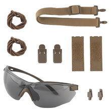 Load image into Gallery viewer, Outdoor Tactical Glasses Set Compatible with Helmet Mask Hat Sports Glasses for Cycling Hiking Running