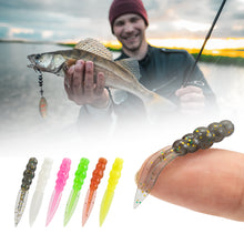 Load image into Gallery viewer, 20PCS 0.3G/3.5CM Floating Willow Leaf Flat Tail Soft Lures TPE High-Elasticity Scented Bait for Bass Perch Fishing