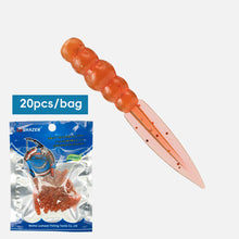 Load image into Gallery viewer, 20PCS 0.3G/3.5CM Floating Willow Leaf Flat Tail Soft Lures TPE High-Elasticity Scented Bait for Bass Perch Fishing