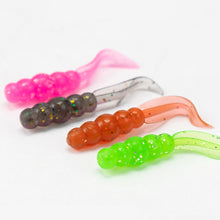 Load image into Gallery viewer, 20PCS 0.3G/3.5CM Floating Willow Leaf Flat Tail Soft Lures TPE High-Elasticity Scented Bait for Bass Perch Fishing