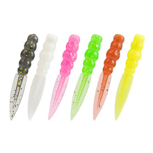 Load image into Gallery viewer, 20PCS 0.3G/3.5CM Floating Willow Leaf Flat Tail Soft Lures TPE High-Elasticity Scented Bait for Bass Perch Fishing