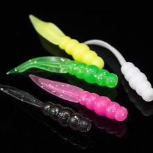 Load image into Gallery viewer, 20PCS 0.3G/3.5CM Floating Willow Leaf Flat Tail Soft Lures TPE High-Elasticity Scented Bait for Bass Perch Fishing