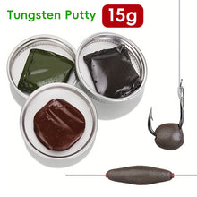 Load image into Gallery viewer, 15G Tungsten Putty Weight Moldable Soft Sinker High Purity for Fast Float Adjustment European Carp Fishing Accessories