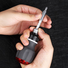 Load image into Gallery viewer, 8-in-1 Multifunctional Ratchet Screwdriver 360° Multi-Angle Retractable Hidden Design Portable Screwdriver Set