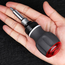 Load image into Gallery viewer, 8-in-1 Multifunctional Ratchet Screwdriver 360° Multi-Angle Retractable Hidden Design Portable Screwdriver Set