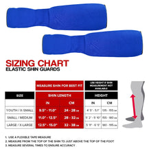 Load image into Gallery viewer, Professional Boxing Karate Leg Guards Integrated Foot Instep Shin Protection Design Knitted Leg Wear with Sponge Padding Sports Protective Gear