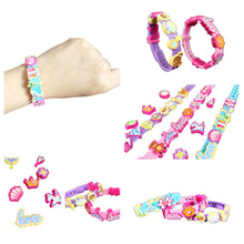 Load image into Gallery viewer, DIY Bracelet Making Girls Jewelry Making Set Personalized Name Bracelet Assorted Cartoon & Christmas Charms Friendship Bracelets Kit Gift for Girls