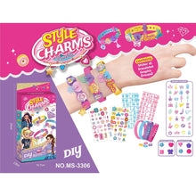 Load image into Gallery viewer, DIY Bracelet Making Girls Jewelry Making Set Personalized Name Bracelet Assorted Cartoon & Christmas Charms Friendship Bracelets Kit Gift for Girls