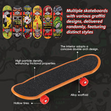 Load image into Gallery viewer, Finger Skateboard Skate Park Set Obstacle Course Fingerboard Realistic Simulation Portable Practice Set Professional Mini Skateboard Kid Toys for Boys
