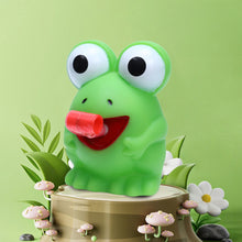 Load image into Gallery viewer, Frog Dinosaur Squeeze Toy with Sound Tongue Extension Stress Relief Funny Animal Squeeze Toy for Students Kids Office All Ages Interactive Toys