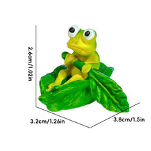 Load image into Gallery viewer, Lotus Frog Boat Ornament Sunken Landscape Frog Sculpture Cute Frog & Boat Aquarium Decor Novelty Aquarium Ornament for Home