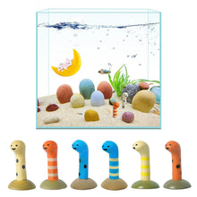 Load image into Gallery viewer, Cartoon Cute Sea Eel Aquarium Decoration Resin Mini Landscape Ornament Funny Underwater Decor Miniature Figurine Unique Aquarium Ornament