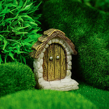 Load image into Gallery viewer, Fairy Door for Terrarium Miniature Wooden Door Decor Dollhouse Fairy Garden Mini Door Aquarium Fairy Garden Accessory