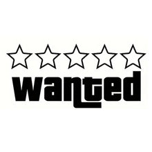 Load image into Gallery viewer, Reflective Wanted Star Car Motorcycle Sticker Decal Sticker Decoration Decals Vinyl Waterproof