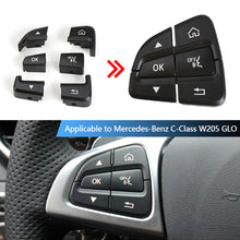 Load image into Gallery viewer, 6Pcs Multi-function Car Steering Wheel Button Set For Mercedes-Benz C-Class W205 GLC-Class W253 C180 GLC300 2015-2021 Replacement Control Switch