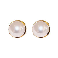 Load image into Gallery viewer, Fashionable Large Pearl Stud Earrings Alloy Ear Stud Jewelry Accessory French Retro Earrings For Women Party Gift