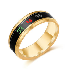 Load image into Gallery viewer, Stainless Steel Temperature Ring Smart Temperature Sensing Accessory Titanium Steel Intelligent Temperature Sensitive Rings Gift For Women Men