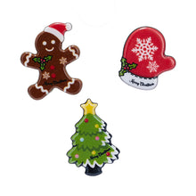 Load image into Gallery viewer, 3pcs/set Christmas Tree Elk Snowman Alloy Brooch Fashionable Christmas Corsage Jewelry Accessory Party Festival Gift