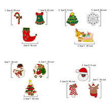 Load image into Gallery viewer, 3pcs/set Halloween Christmas Snowman Brooch Santa Claus Bell Elk Oil-Dripping Corsages Enamel Pins Jewelry Accessories Gift