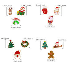 Load image into Gallery viewer, 3pcs/set Halloween Christmas Snowman Brooch Santa Claus Bell Elk Oil-Dripping Corsages Enamel Pins Jewelry Accessories Gift