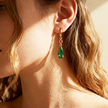 Load image into Gallery viewer, Fashion Elegant Alloy Emerald Earrings Anime Peripheral Howl's Moving Castle Jewelry Accessories Festival Gift