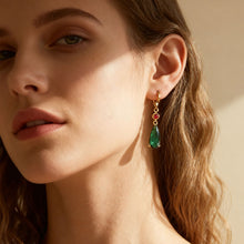 Load image into Gallery viewer, Fashion Elegant Alloy Emerald Earrings Anime Peripheral Howl's Moving Castle Jewelry Accessories Festival Gift