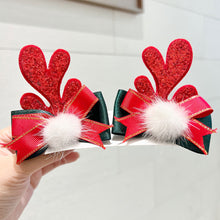 Load image into Gallery viewer, Christmas Antler Hair Clip Plush Hair Accessory Headwear Cute Barrettes Christmas Decoration Festival Gift For Women Girl