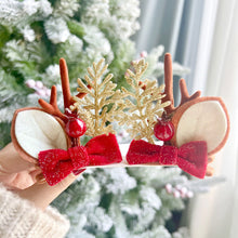 Load image into Gallery viewer, Christmas Antler Hair Clip Plush Hair Accessory Headwear Cute Barrettes Christmas Decoration Festival Gift For Women Girl