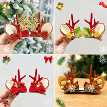 Load image into Gallery viewer, Christmas Antler Hair Clip Plush Hair Accessory Headwear Cute Barrettes Christmas Decoration Festival Gift For Women Girl
