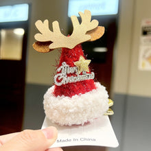 Load image into Gallery viewer, Christmas Hat Shape Hairpin Hair Barrettes Cute Accessories Headdresses Hair Clips Party Decoration Christmas Gift