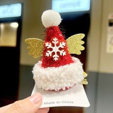 Load image into Gallery viewer, Christmas Hat Shape Hairpin Hair Barrettes Cute Accessories Headdresses Hair Clips Party Decoration Christmas Gift
