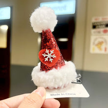 Load image into Gallery viewer, Christmas Hat Shape Hairpin Hair Barrettes Cute Accessories Headdresses Hair Clips Party Decoration Christmas Gift