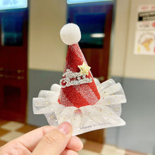 Load image into Gallery viewer, Christmas Hat Shape Hairpin Hair Barrettes Cute Accessories Headdresses Hair Clips Party Decoration Christmas Gift