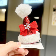 Load image into Gallery viewer, Christmas Hat Shape Hairpin Hair Barrettes Cute Accessories Headdresses Hair Clips Party Decoration Christmas Gift