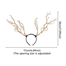 Load image into Gallery viewer, Exaggerated Branch Hair Band Antler Headband Christmas Reindeer Headdress Christmas Party Cosplay Accessory Headwear Gift