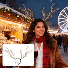 Load image into Gallery viewer, Exaggerated Branch Hair Band Antler Headband Christmas Reindeer Headdress Christmas Party Cosplay Accessory Headwear Gift
