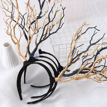 Load image into Gallery viewer, Exaggerated Branch Hair Band Antler Headband Christmas Reindeer Headdress Christmas Party Cosplay Accessory Headwear Gift