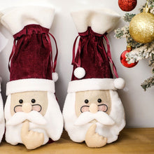 Load image into Gallery viewer, Snowman Wine Bottle Bag Suede Sealed Gift Bag Pouch Christmas Decoration For Party Festival Gift