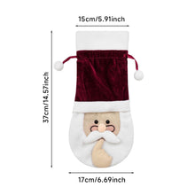 Load image into Gallery viewer, Snowman Wine Bottle Bag Suede Sealed Gift Bag Pouch Christmas Decoration For Party Festival Gift