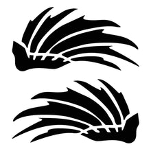 Load image into Gallery viewer, 2Pcs Creative Helmet Sticker Wings Feathers Design Removable Vinyl ReflectionDecal for Motorcycle Electric Bike Decoration