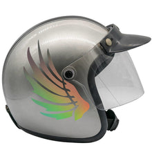 Load image into Gallery viewer, 2Pcs Creative Helmet Sticker Wings Feathers Design Removable Vinyl ReflectionDecal for Motorcycle Electric Bike Decoration