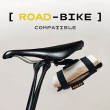 Load image into Gallery viewer, Bicycle Repair Tool Storage Bag with Expandable Bracket Portable Saddle Clip-on Storage Pouch Bike Accessories