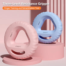 Load image into Gallery viewer, 3-Level Resistance Grip Ring Solid Silicone Finger Training and Rehabilitation Equipment Portable Fitness Tool