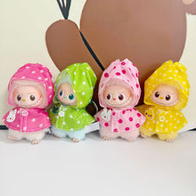 Load image into Gallery viewer, For Labubu 4.0 Doll Clothes Suitable Wear Mini Clothe Waterproof Raincoat Rain Shoes Set Doll Accessorie Kawaii Design Girl Gift