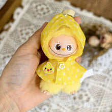 Load image into Gallery viewer, For Labubu 4.0 Doll Clothes Suitable Wear Mini Clothe Waterproof Raincoat Rain Shoes Set Doll Accessorie Kawaii Design Girl Gift
