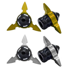 Load image into Gallery viewer, 2Pcs Aluminium CNC Motorcycle Front Fork Frame Sliders Anti Collision Cup Sturdy Accessory Motorbike Wheel Crash Pads Protector