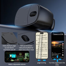 Load image into Gallery viewer, Phone Bluetooth Remote with Charging Case Scroll Wheel Style E-book Page Turner Video Scroller Ring Multi-Function Control Device-JX12