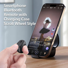 Load image into Gallery viewer, Phone Bluetooth Remote with Charging Case Scroll Wheel Style E-book Page Turner Video Scroller Ring Multi-Function Control Device-JX12